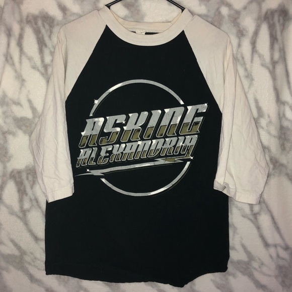 Asking Alexandria Raglan Shirt - Picture 1 of 2